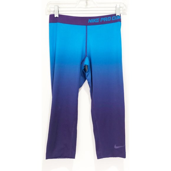 Nike Pro Compression Dry-Fit Ombre Capri Leggings - Picture 2 of 11